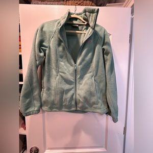 Ladies Columbia Terry Mock Neck Zip Front.